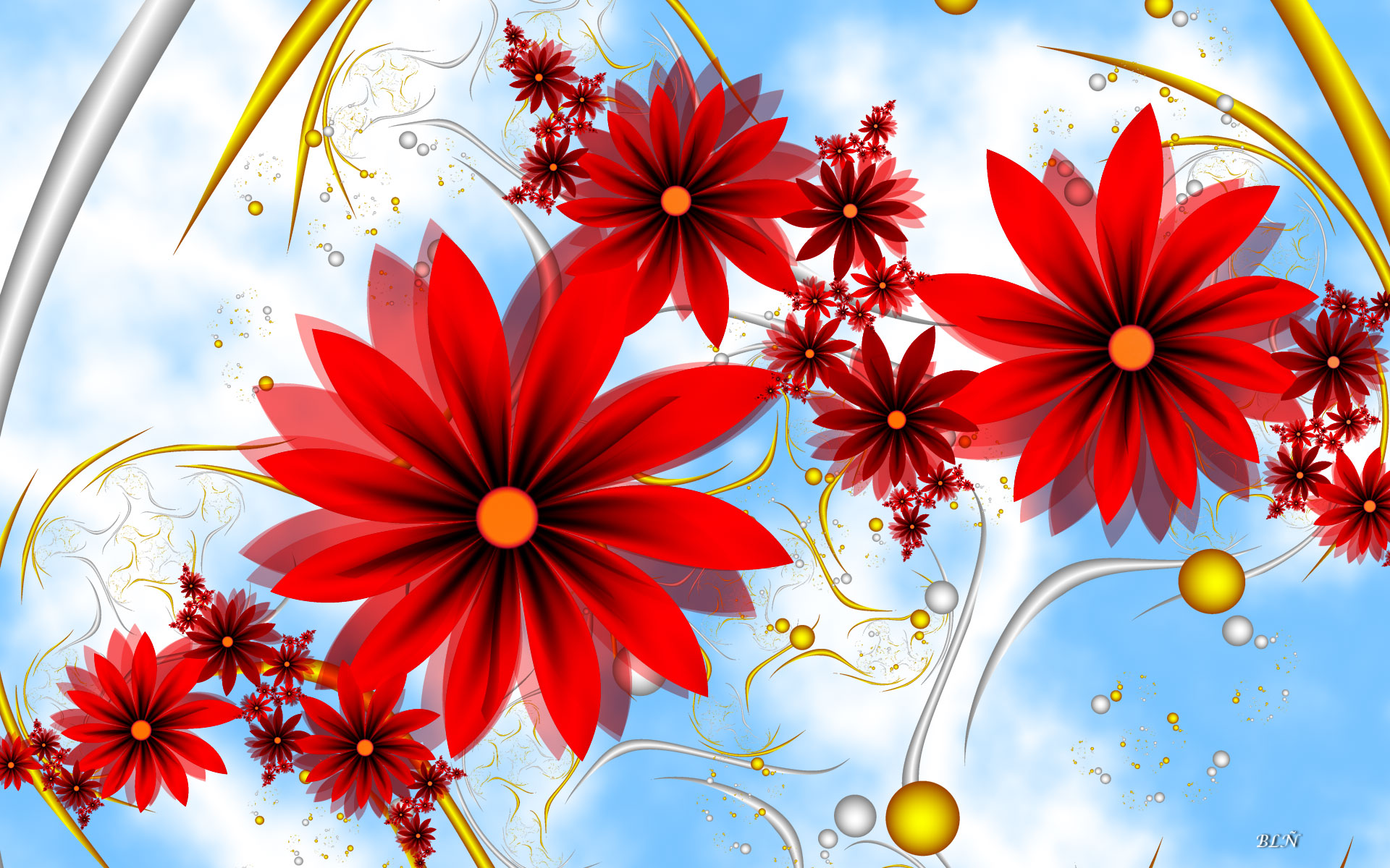 red_flowers_on_blue_sky_wallpaper